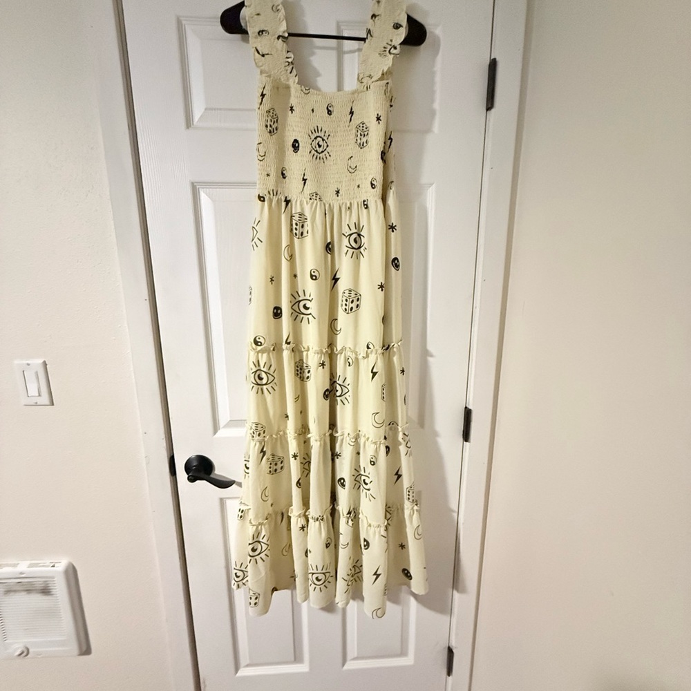 NEW Dressed in LaLa rule breaker smocked maxi sundress
